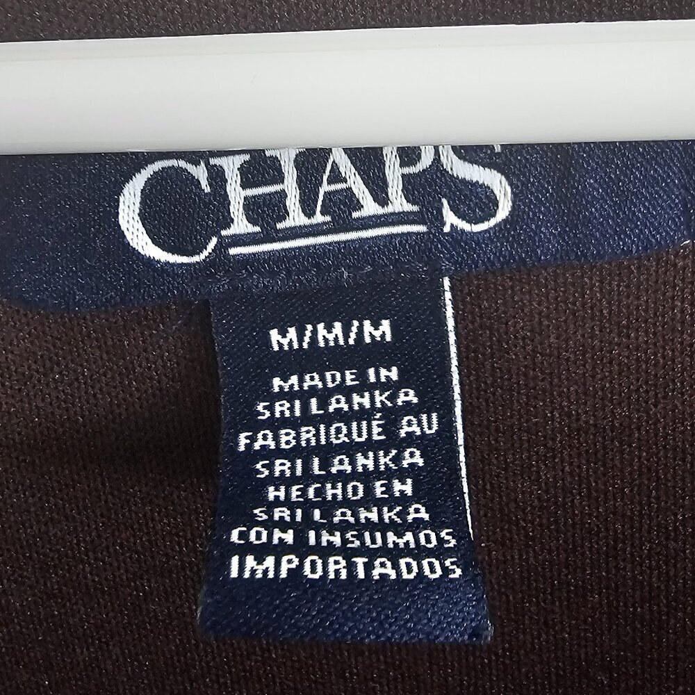 Chaps Dress Maxi Sleeveless Blue Black Paisley Grunge Boho Festival M - Picture 10 of 13